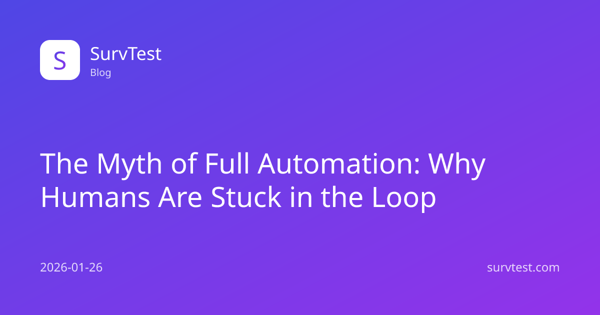 The Myth of Full Automation: Why Humans Are Stuck in the Loop | AI ...